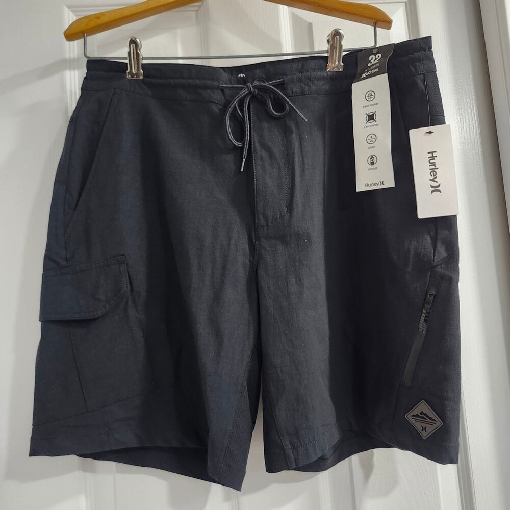 ❤️NWT❤️ Hurley Men's Black HYBRID Shorts